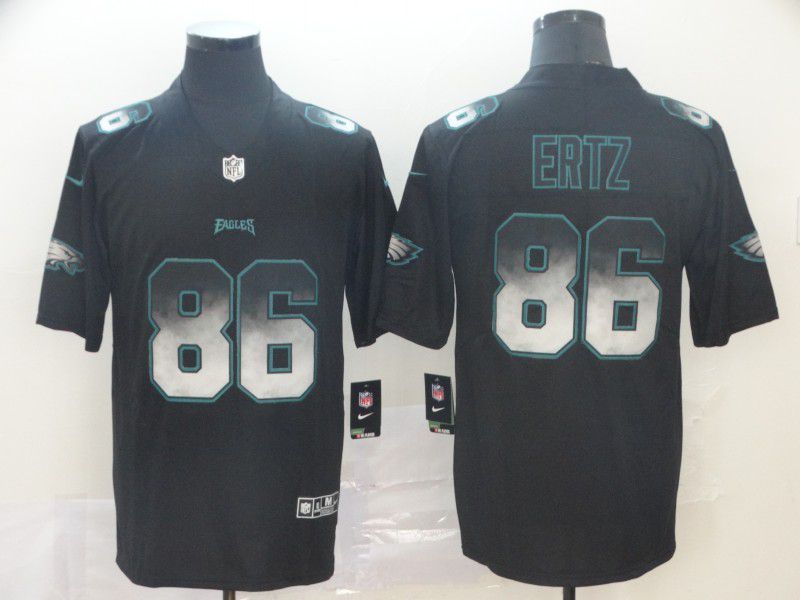 Men Philadelphia Eagles #86 Ertz Nike Black Smoke Fashion Limited NFL Jerseys->philadelphia eagles->NFL Jersey